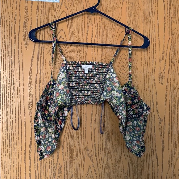Floral button up crop top - Picture 7 of 7